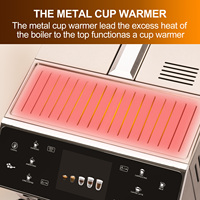 ماكينة اسبريسو أوتوماتيكية بالكامل من Mcilpoog ، خزان وزبد لبن مدمج ، شاشة لمس ذكية ، 8 نكهات ، WS202 - Image 3